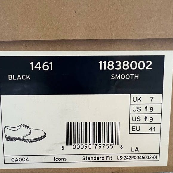 Dr. Martens 1461 Smooth Leather Oxford Shoes - Picture 6 of 6